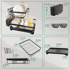 Dish Drying Rack, 2-Tier Large Dish Drying Rack - Image 2