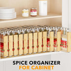 SpaceAid Bamboo Pull Out Spice Rack Organizer - Image 6