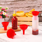 Silicone Funnels 4 Pieces Wide Mouth Funnel Small and Large Flexible Condiment - Image 4