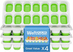 Ice Cube Tray, Ice Cube Trays for Freezer 4 Pack by WEFTNOM
