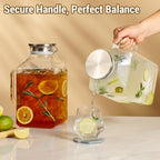 2 Pack 1 Gallon thickened Square Glass Pitcher - Image 5