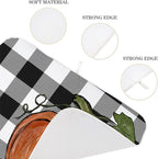 Fall Dish Drying Mat 18 x 24 Inch Thanksgiving Buffalo Plaid Pumpkin Drying Mat - Image 3
