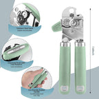 Safring Can Opener Manual, Heavy Duty Handheld Strong Can Opener - Image 2