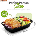 Meal Prep Containers 24oz-100 Pack Reusable Food Storage Containers - Image 3