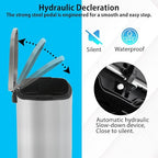 BestMassage 13 Gallon Stainless Steel Trash Can - Image 3