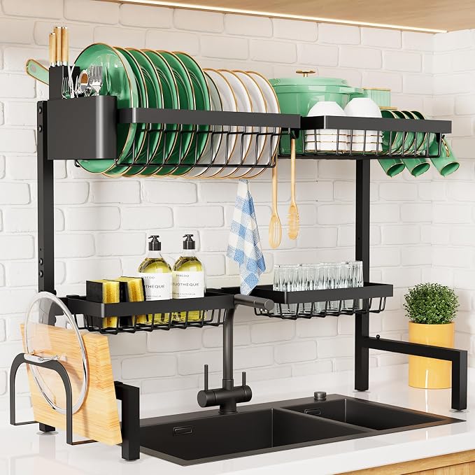 Kitsure Over The Sink Dish Drying Rack by Kitsure
