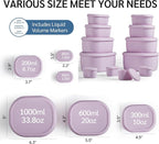 ISSEVE 12Pcs/Set Nesting Silicone Food Storage Containers - Image 4