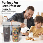 Shazo 2 Pack EXTRA Large Airtight Food Storage Cereal Containers - Image 2