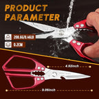 Huusk Kitchen Scissors Set Red - Image 4