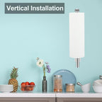Paper Towel Holder with 2 Hooks-Under Cabinet Paper Towel Holder - Image 3