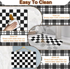 BLESWIN Dish Drying Mat for Kitchen, 15.7’’ X 17.7’’ Coffee Bar Mats for - Image 4