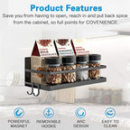 Magnetic Spice Rack, Strong Magnetic Shelf - Image 2