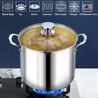 P&P CHEF 12 Quart Stainless Steel Stock Pot - Image 5