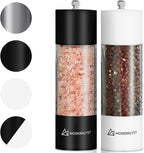 Manual Salt and Pepper Grinder Set of 2 | Large Round Salt and Pepper Shakers - Image 7