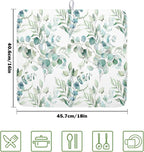 Watercolor Sage Leaves Dish Drying Mats - Image 2