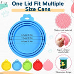 Uiifan Cat Food Lid Cat Food Can Covers Lids 8 Pcs Pet Can Supplies Set 5 - Image 4