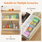 Lifewit Bamboo Lid Organizers for Inside Cabinet, Food Storage Container Lid - Image 4