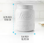 Comfify Wide Mouth Mason Jar Utensil Holder Decorative Kitchenware Organizer - Image 3