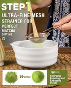 White Matcha Whisk Set - Image 5
