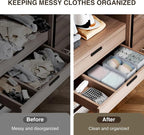 DIMJ Drawer Organizer Clothes, 12 Pack Fabric Closet Organizers and Storage - Image 4