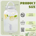 Havawish 2 Pcs 1 Gallon Plastic Beverage Dispenser - Image 3