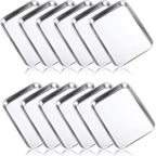Mimorou 12 Pcs Baking Sheet Stainless Steel Cookie Small Metal Sheet Pans by Mimorou