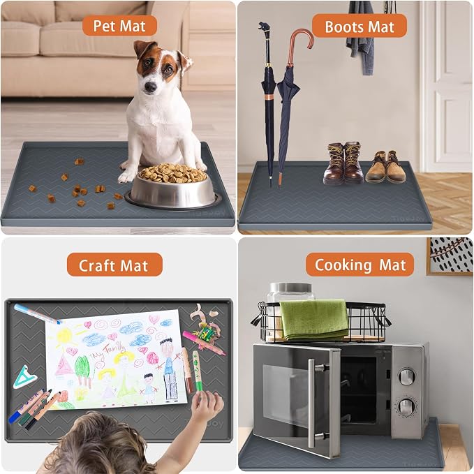 TigeJoy Under Sink Mat 28" x 22", Silicone Mats in Kitchen Bathroom Organizers - Image 7