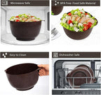 BoxedHome 4 Quart Large Plastic Mixing Bowls, Microwave Safe Mixing Bowl Set - Image 5