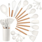 HaWare Kitchen Cooking Utensils Set, 23-Piece Silicone Kitchen Utensils Spatula by HaWare