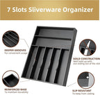Besilord Silverware Organizer Kitchen Drawer Organizer Utensil Organizer Bamboo - Image 3
