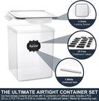 VERONES Large Tall Airtight Food Storage Containers, 10 PACK Plastic Airtight - Image 6