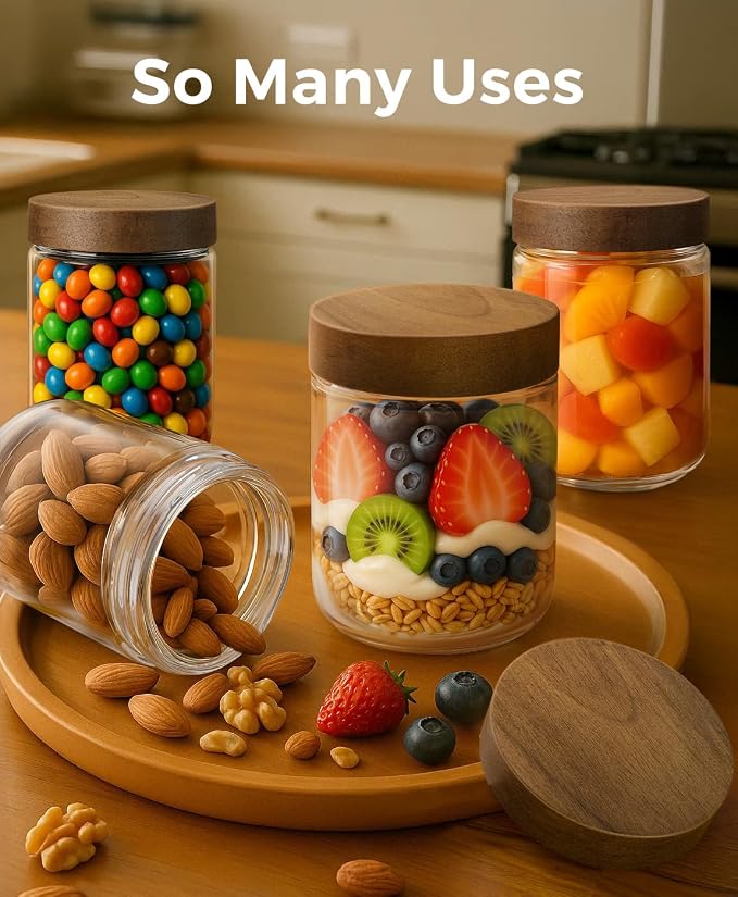 16oz 4 Pack Overnight Oats Containers - Image 5