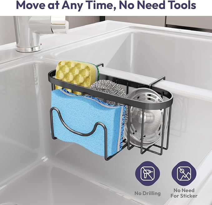 SWTYMIKI Sponge Holder for Kitchen Sink - Image 6
