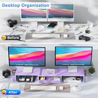 gianotter Dual Monitor Stand Riser, Desk Organizer - Image 2