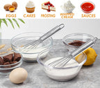 Webake 7.5" Stainless Steel Mini Whisks, 304 Small Metal Whisk - Image 4