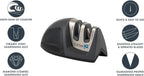 KitchenIQ 51423 | Deluxe Diamond Edge Grip 2-Stage Knife Sharpener | 3 Pack | - Image 3
