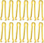 Gejoy 12 Pieces Small Serving Tongs 6.3" Mini Gold Ice Stainless Steel by Unknown