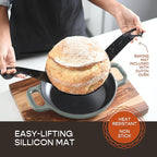 Enameled Cast Iron Dutch Oven for Sourdough Bread Baking | 6 Quart Oval Pot - Image 2