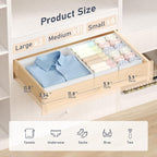DIMJ Drawer Organizer Clothes - Image 2
