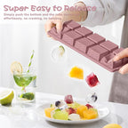 Doasuwish Ice Cube Trays with Lid, 3 Pack 10 Cubes 2 Tbsp. Silicone Ice Cube - Image 4