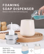 Bosilunlife Ceramic Foaming Soap Dispenser - 12Oz Bathroom Countertop Kitchen - Image 4