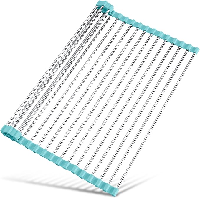 Tomorotec 21" x 15.5" Roll Up Dish Drying Rack Over Sink Drying Rack Sink Cover by Tomorotec