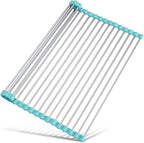 Tomorotec 21" x 15.5" Roll Up Dish Drying Rack Over Sink Drying Rack Sink Cover by Tomorotec