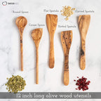 Tramanto Olive Wood Utensil Set - Image 2