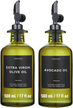 Verspace UV-Protected Green Glass Olive Oil Dispenser Bottles by Verspace