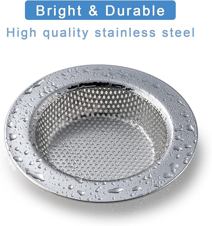 Honmein 3 Pcs Sink Strainer for Most Kitchen Sink Drain Basket, Upgraded - Image 2