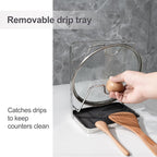 304 Stainless Steel Pot Lid Holder While Cooking, Kitchen Pot Lid Storage Rack - Image 6