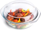 Round Tempered Glass Casserole Dish - Image 4