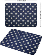 Patriotic July of 4th Blue Star Dish Drying Mat - Image 2