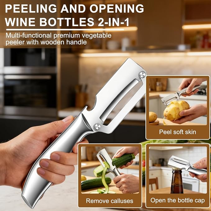 2pcs Multi-Functional Vegetable Peeler - Image 2